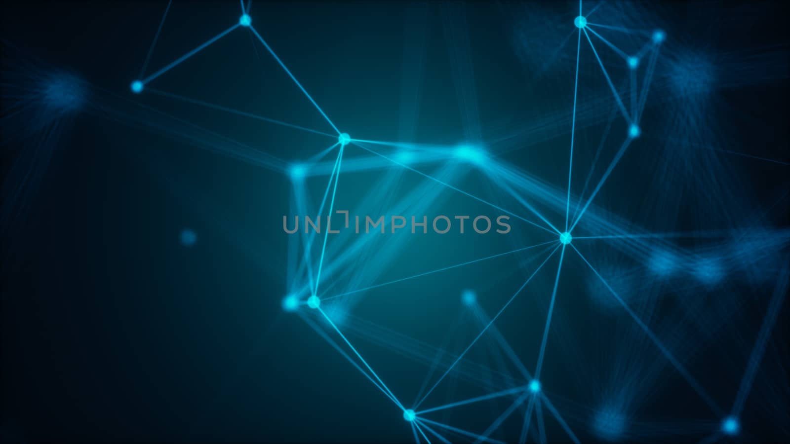 Abstract connected dots. Technology concept by nolimit046