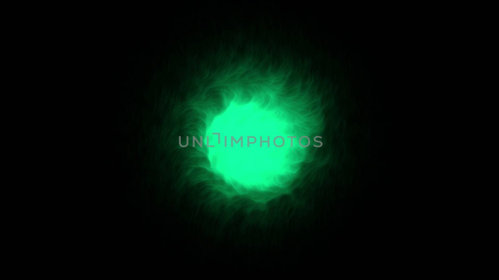 Magical Orb on a Black Background. 3d rendering
