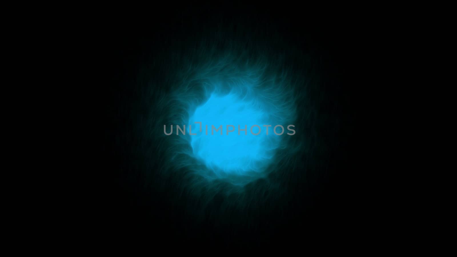 Magical Orb on a Black Background. 3d rendering