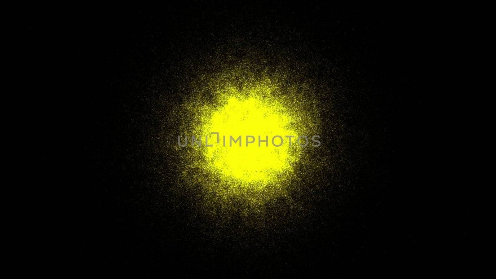 Abstract background with gold sphere. Sand effect. 3d rendering