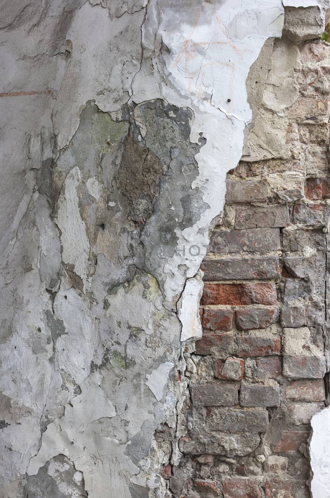 Abstract background texture of a brick wall close-up