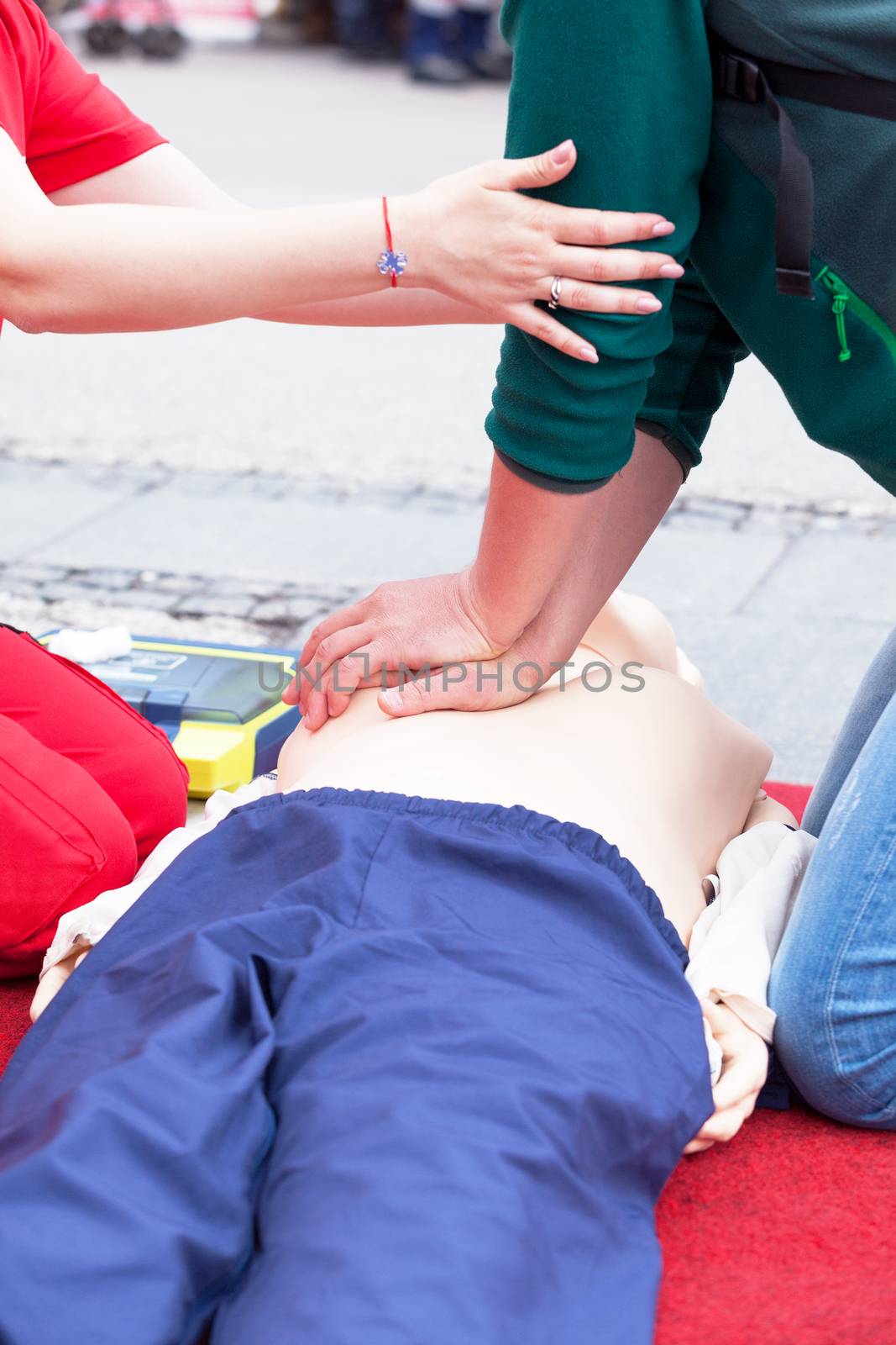 First aid training. CPR. by wellphoto
