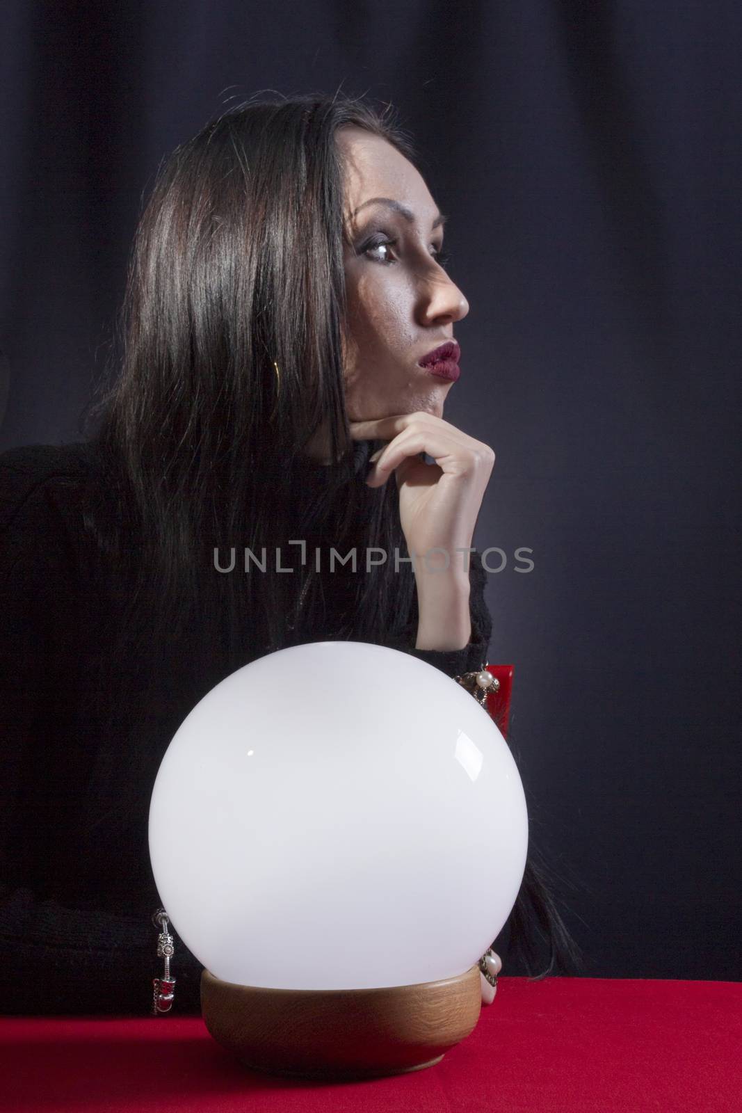 Fortune teller with a magic ball by VIPDesignUSA