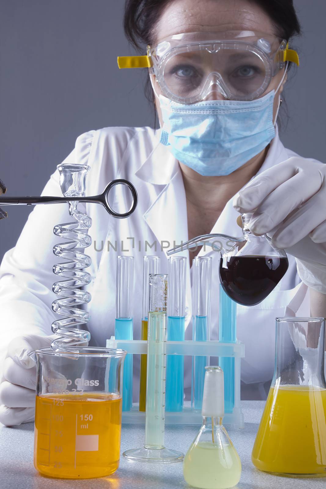 Laboratory assistant at work by VIPDesignUSA