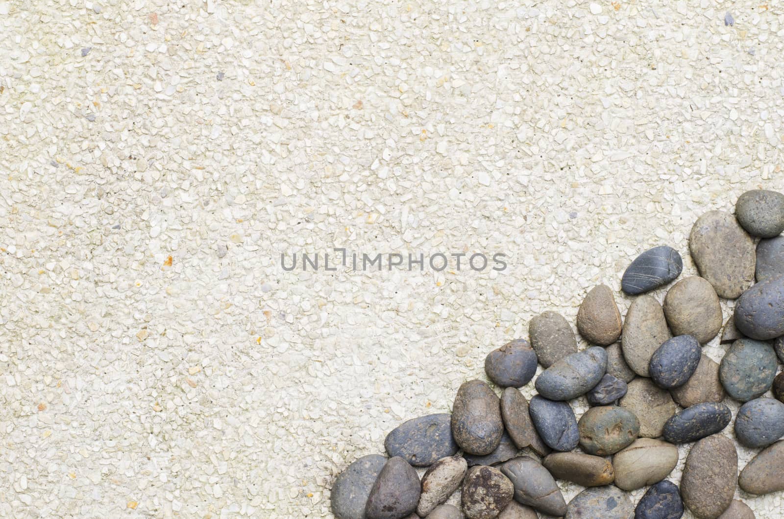 small stone on gravel background by phochi