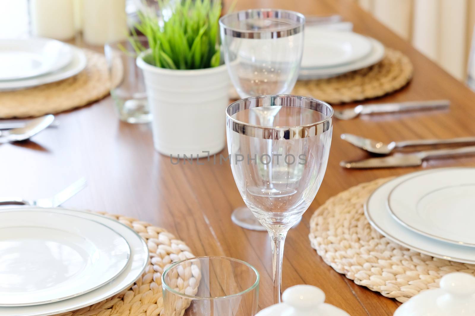 Detail image of Elegant dining table setting