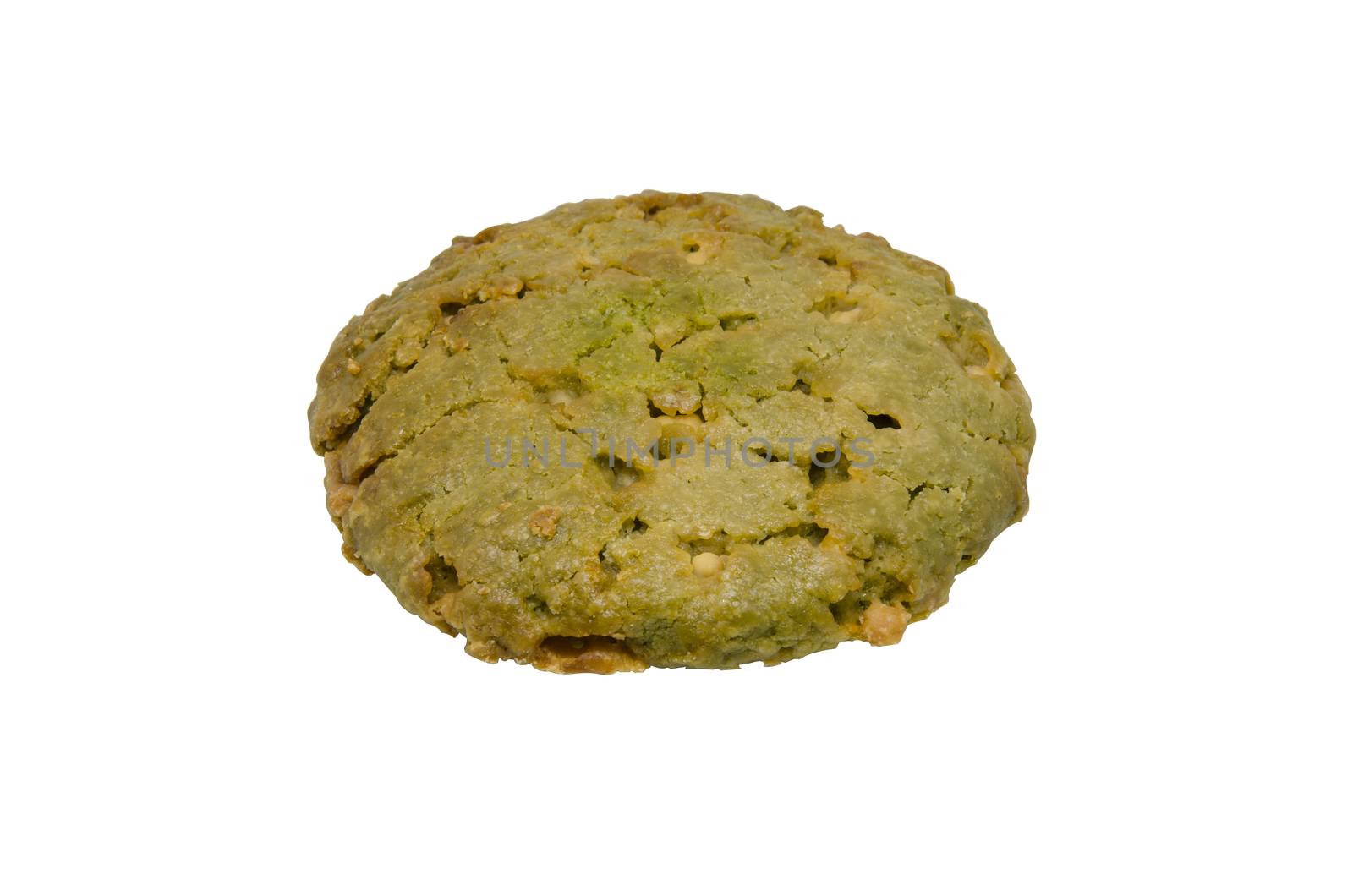 Oatmeal cookies on white background clipping path by phochi