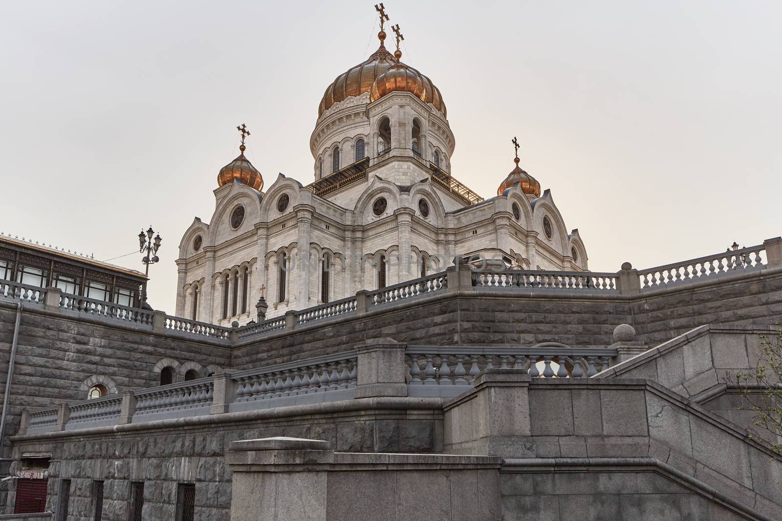 Christ the redeemer cathedral in the center of Moscow