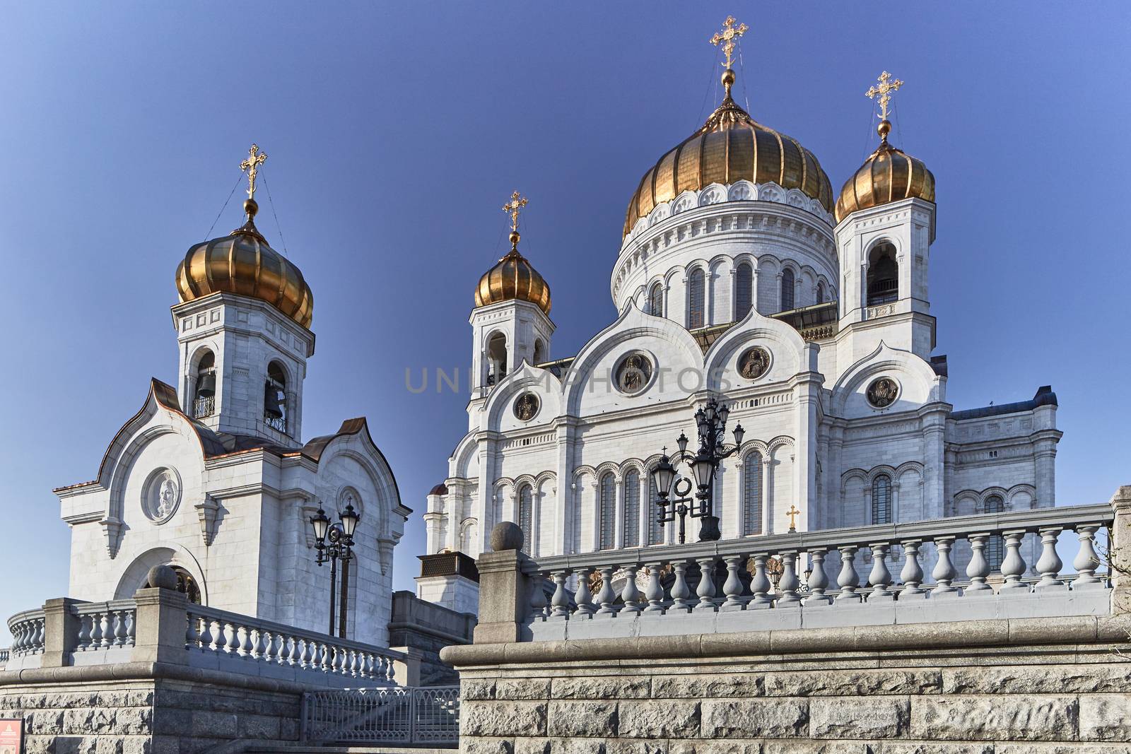 Christ the redeemer cathedral in the center of Moscow