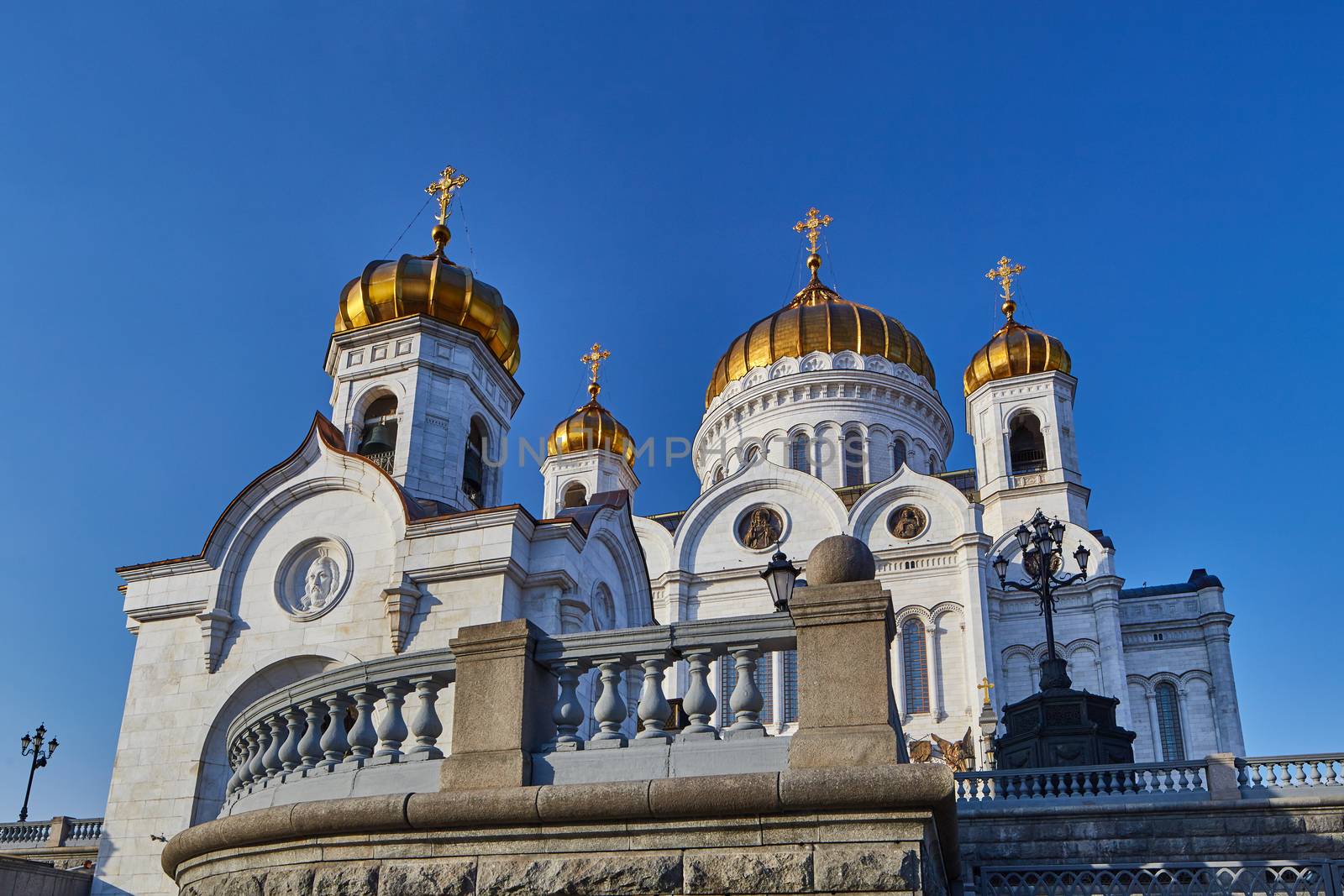 Christ the redeemer cathedral in the center of Moscow