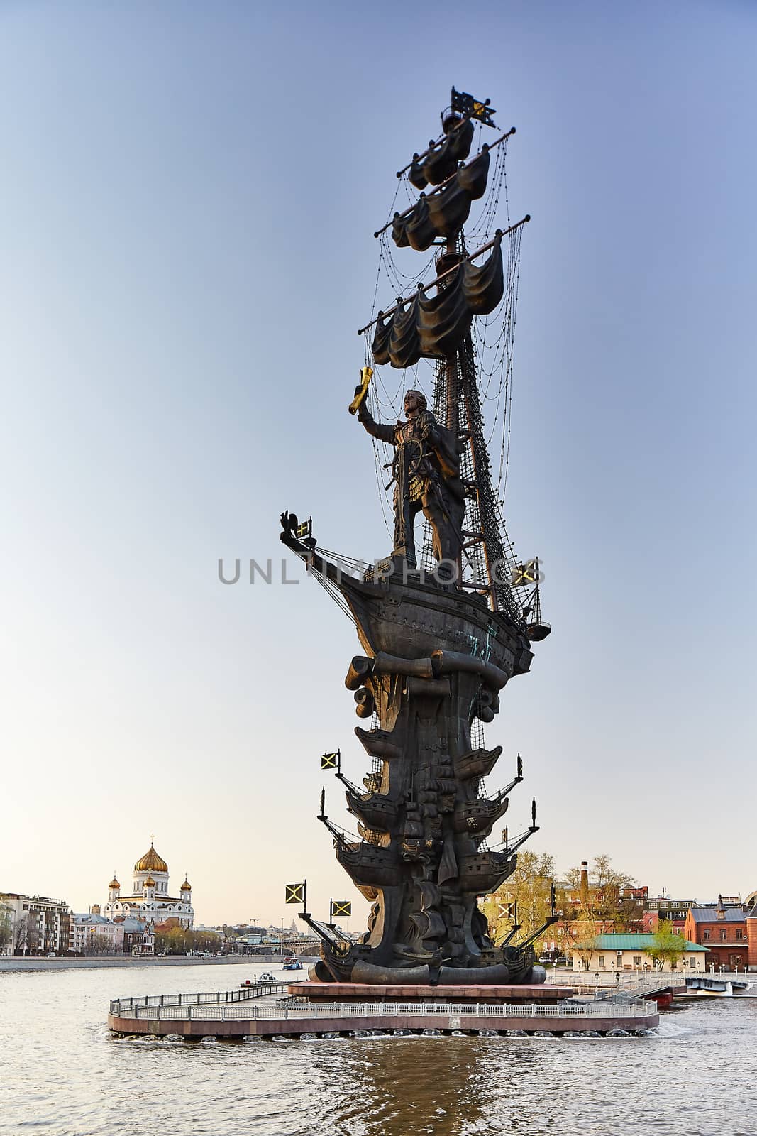 Moscow river monument, Peter the first