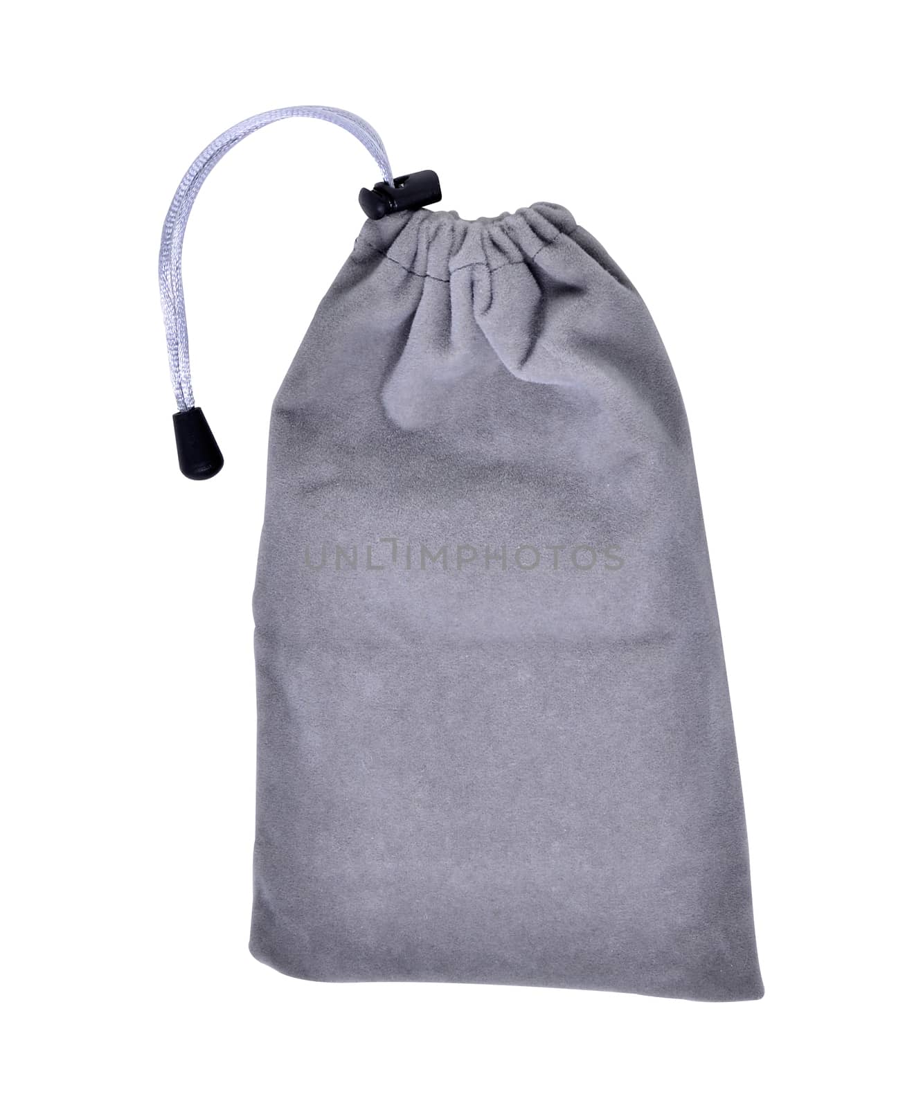 Grey Bags White Rope Fabric Isolated Clipping Path by phochi