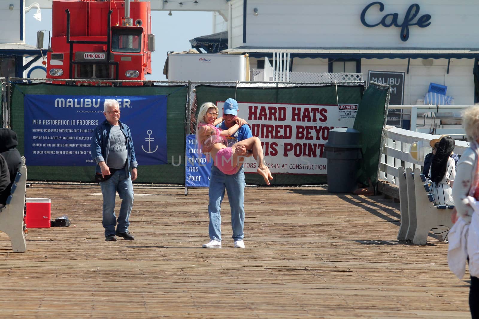 Frenchy Morgan, Jesse Willesee the "Celebrity Big Brother" Star and ex-lebian girlfriend of Gabi Grecko is spotted getting romantic with Australian Musician Jesse Willesee at the Malibu Pier, Malibu, CA 05-15-17