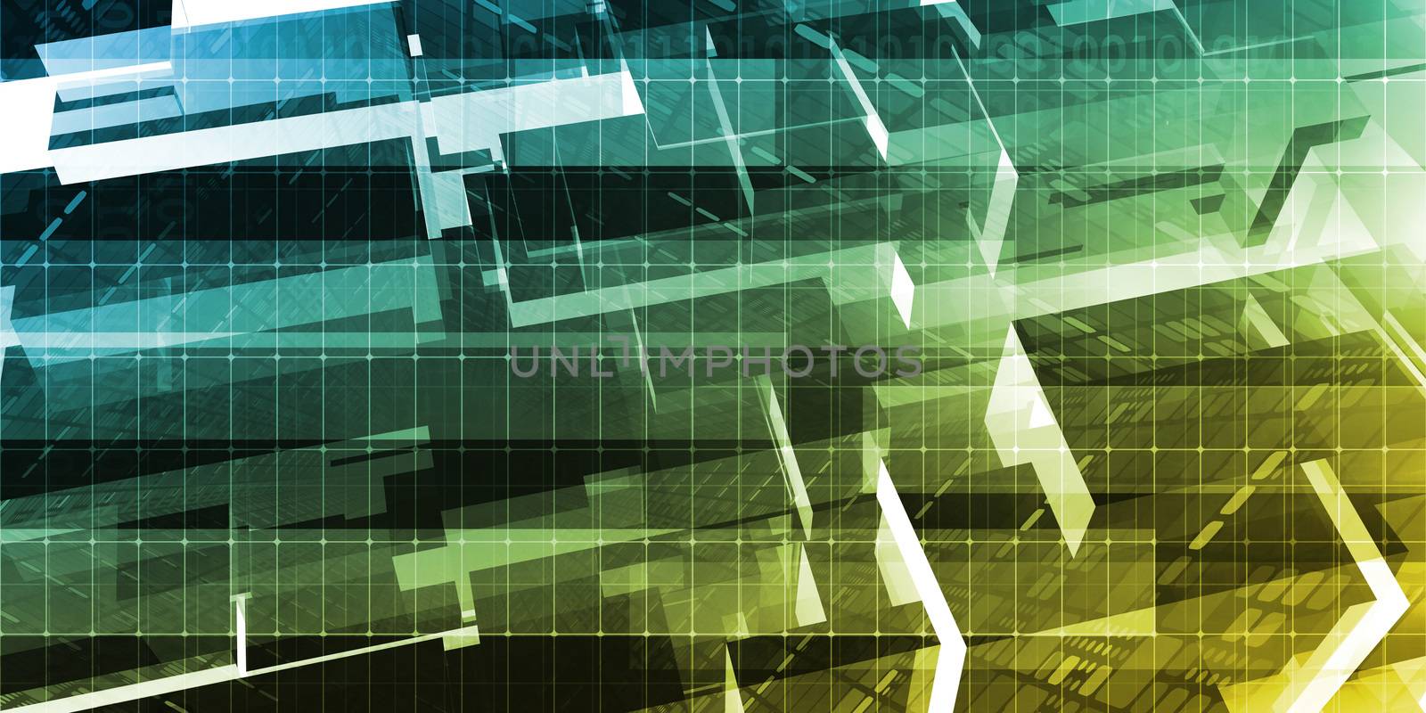 Digital Background with Technology Abstract Themed Abstract