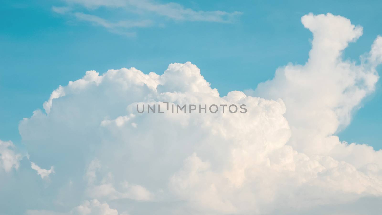 Nice clouds in blue sky background by pixbox77