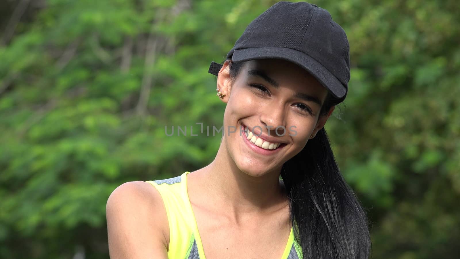 Smiling Female Teenager