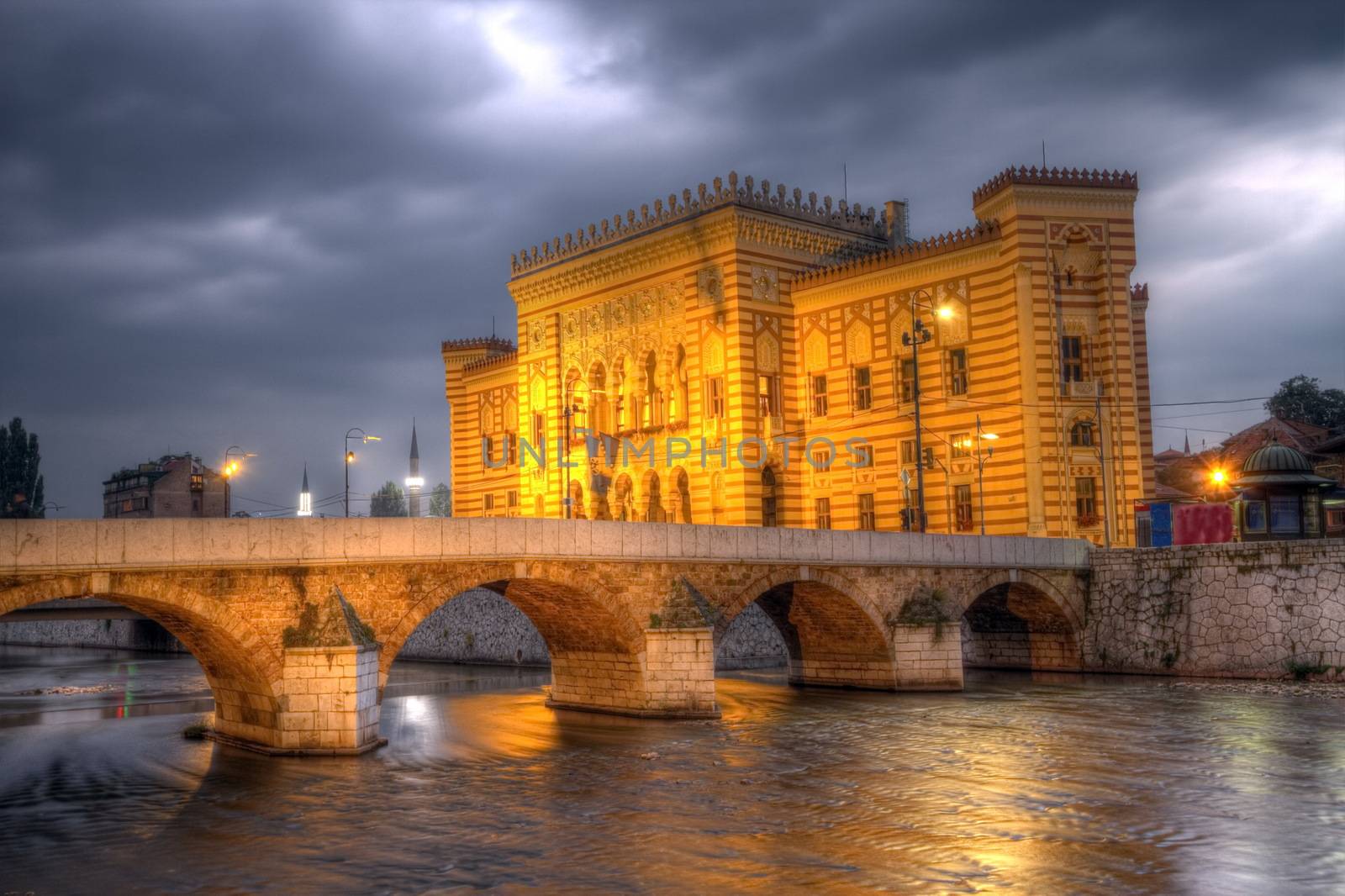 City hall, Vijecnica, in Sarajevo, Bosnia and Herzegovina, HDR by Elenaphotos21