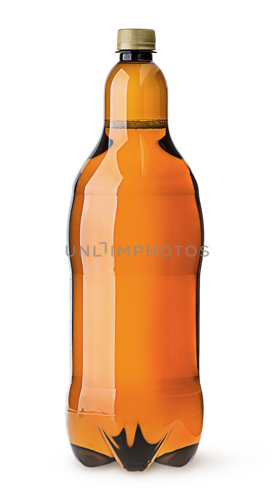 Big plastic bottle with beer by Cipariss