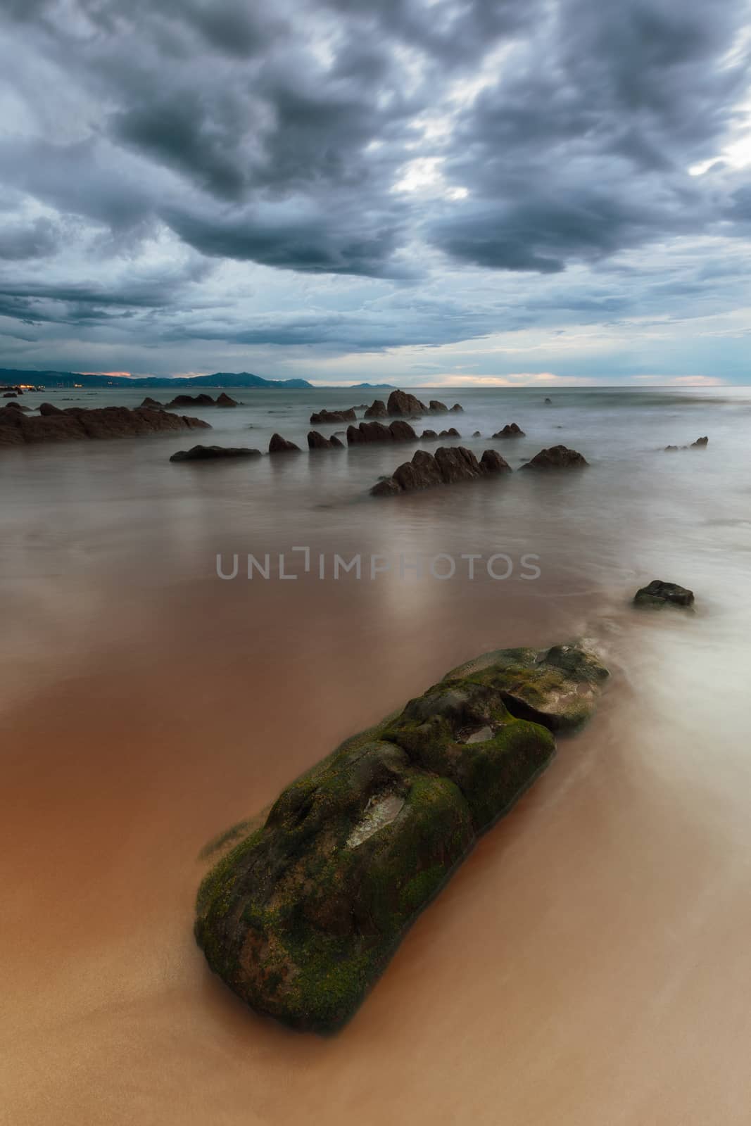 Rocks in a calm sea