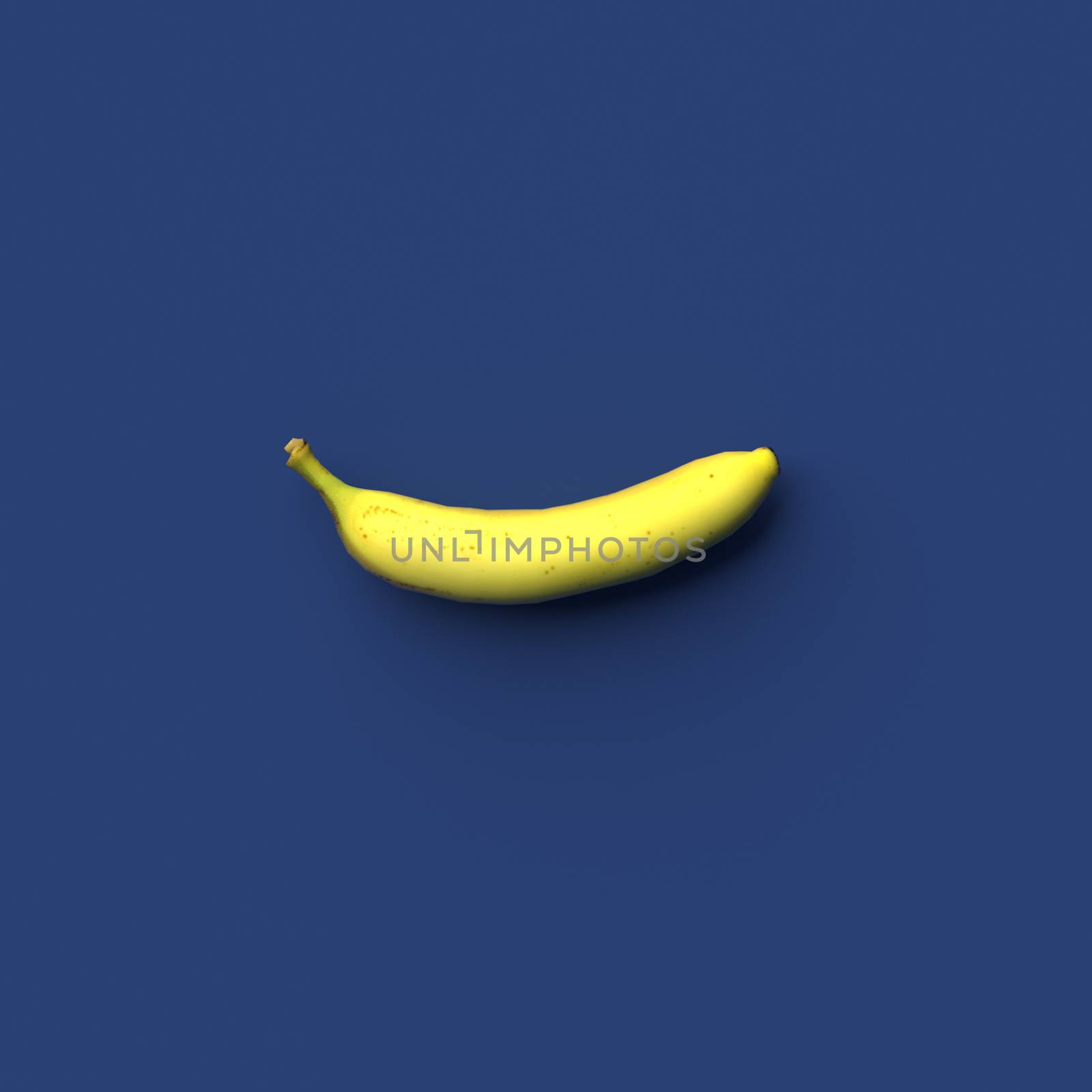 3D RENDERING OF A BANANA ON PLAIN BACKGROUND by PrettyTG