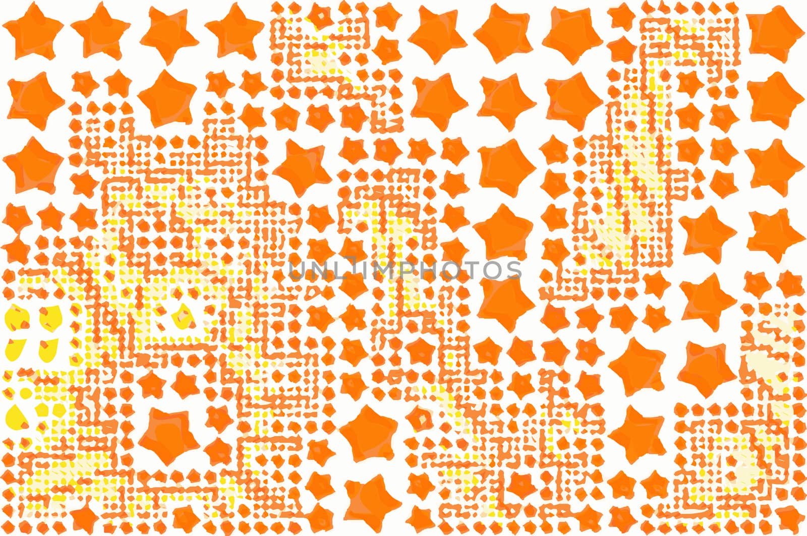 Abstract background full of stars and round shapes confetti.