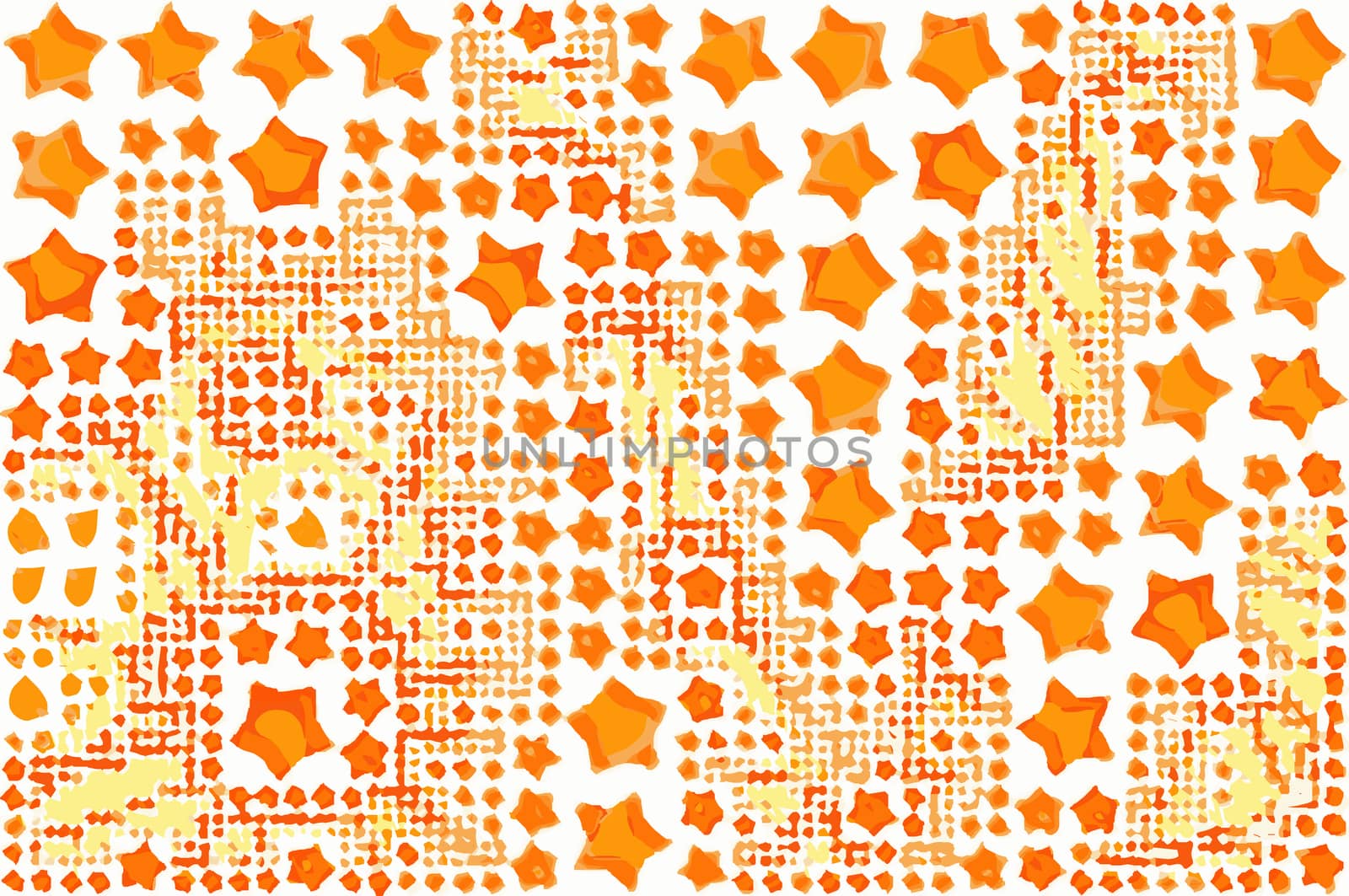 Abstract background full of stars and round shapes confetti.