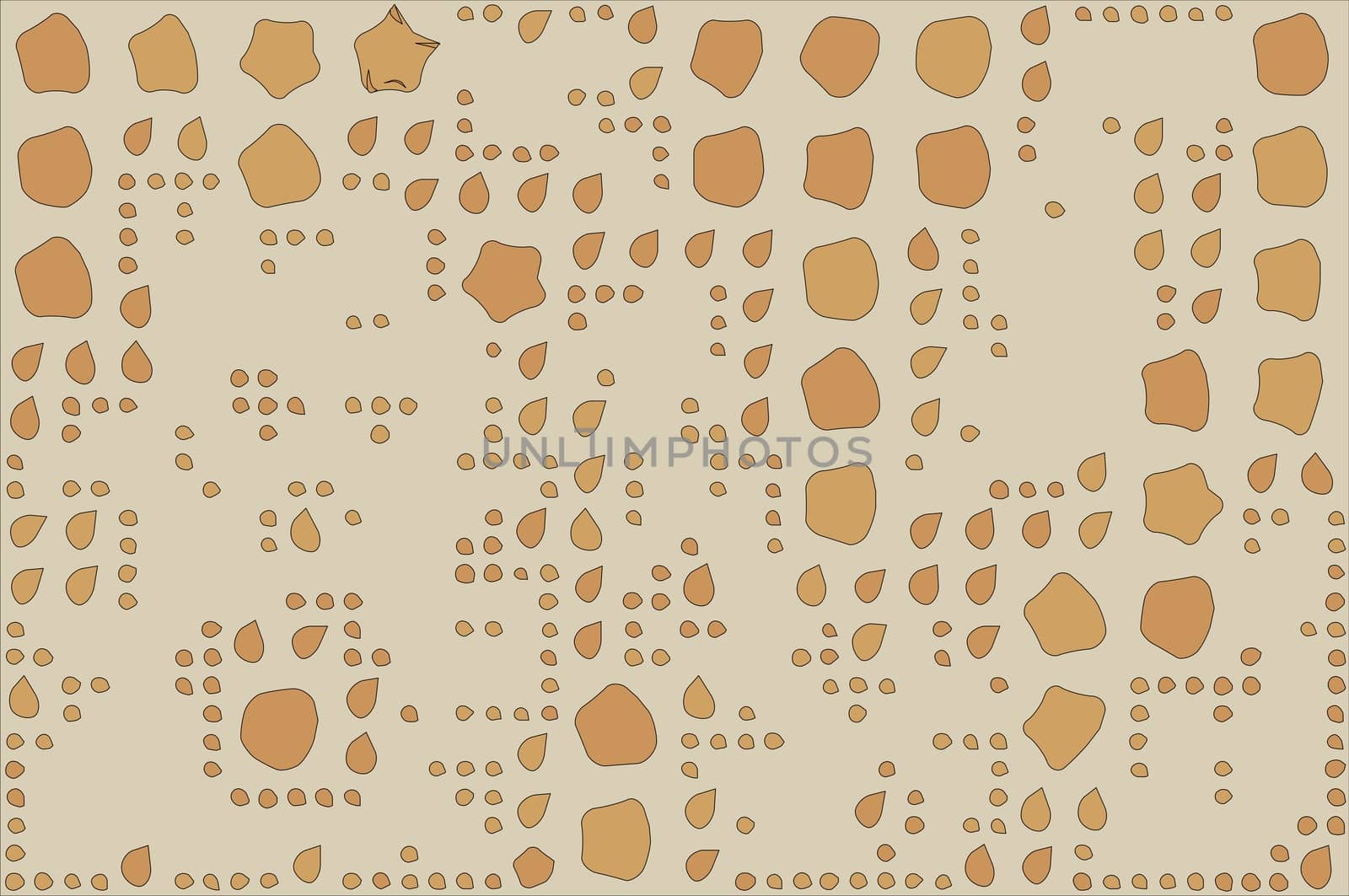 Abstract background full of stars and round shapes confetti.