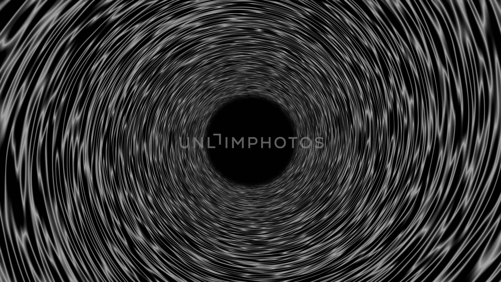 Abstract backgrund with psychedelic tunnel. 3d rendering