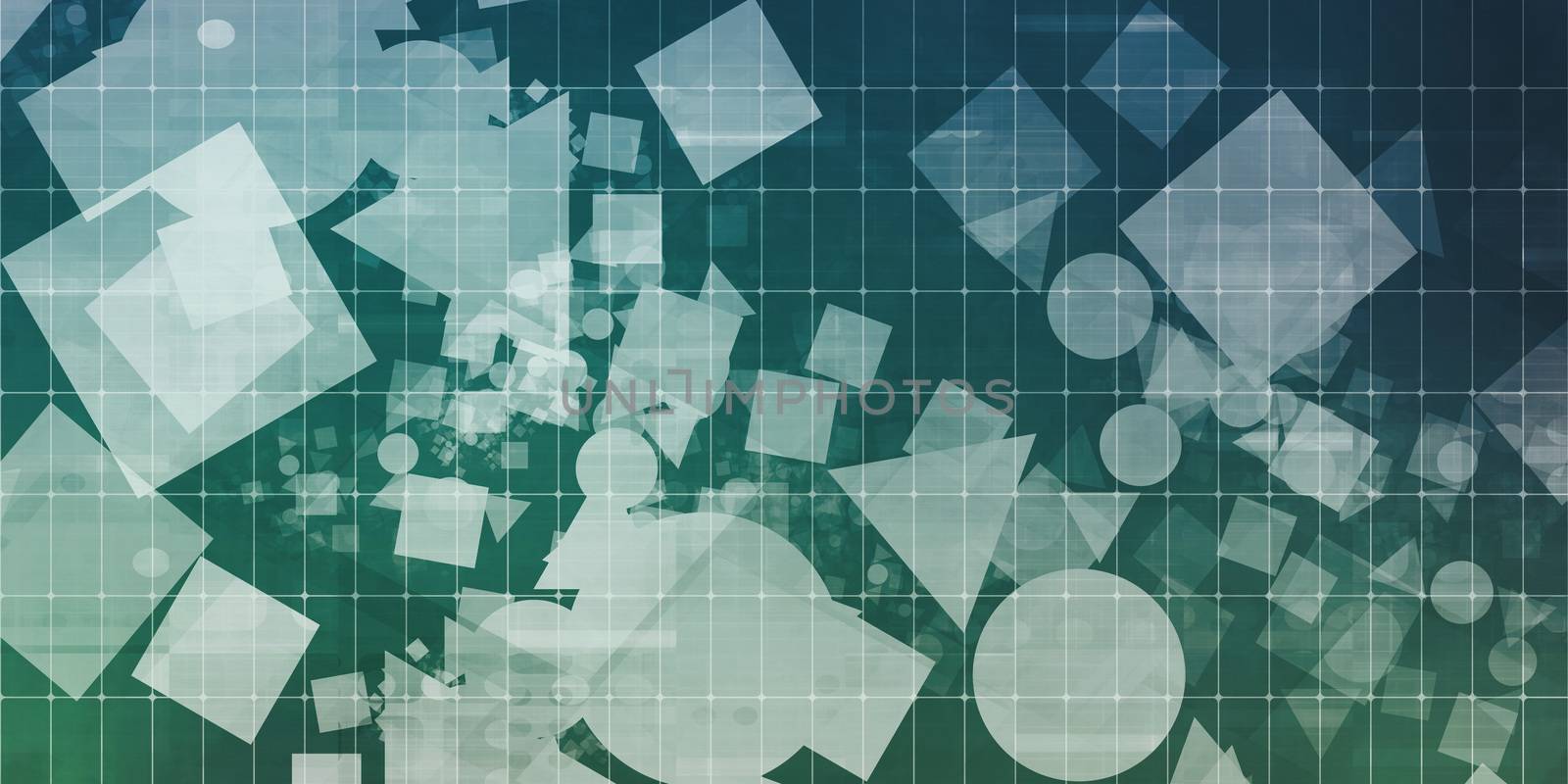Messy Shapes Background as a Concept Art