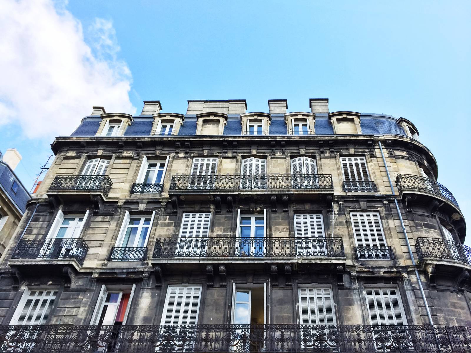Old residential building in Bordeaux, France by anikasalsera