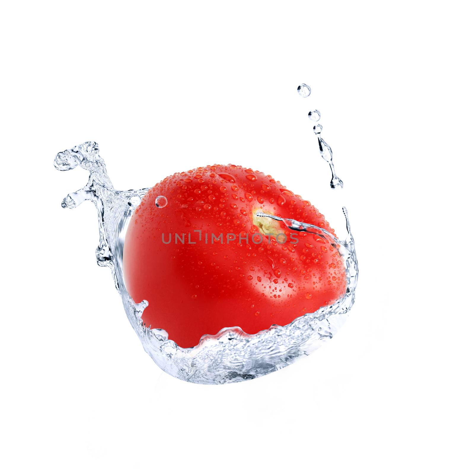 Tomato In Water Splash by kvkirillov