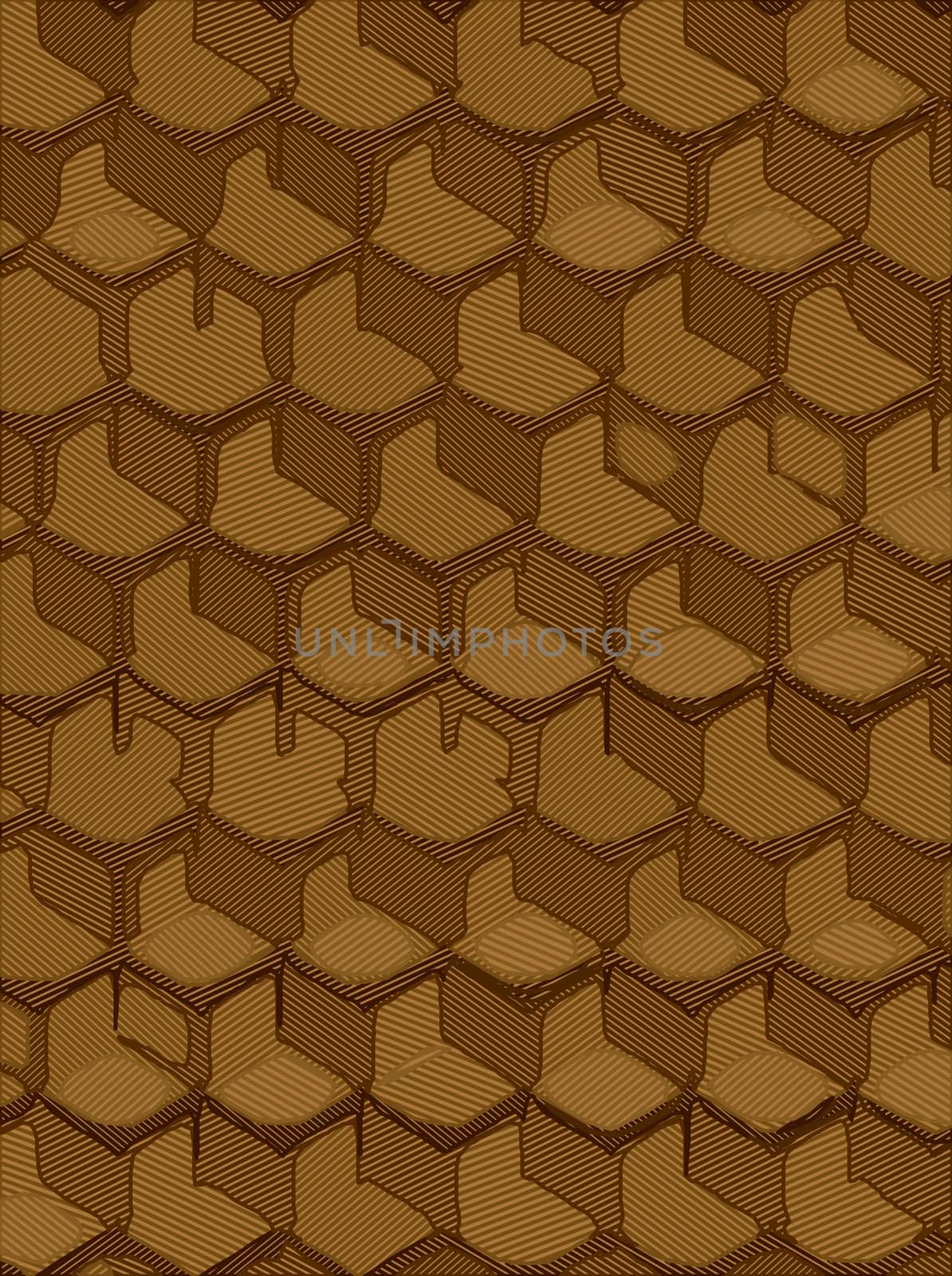 abstract background hexagonal technology illustration for print.