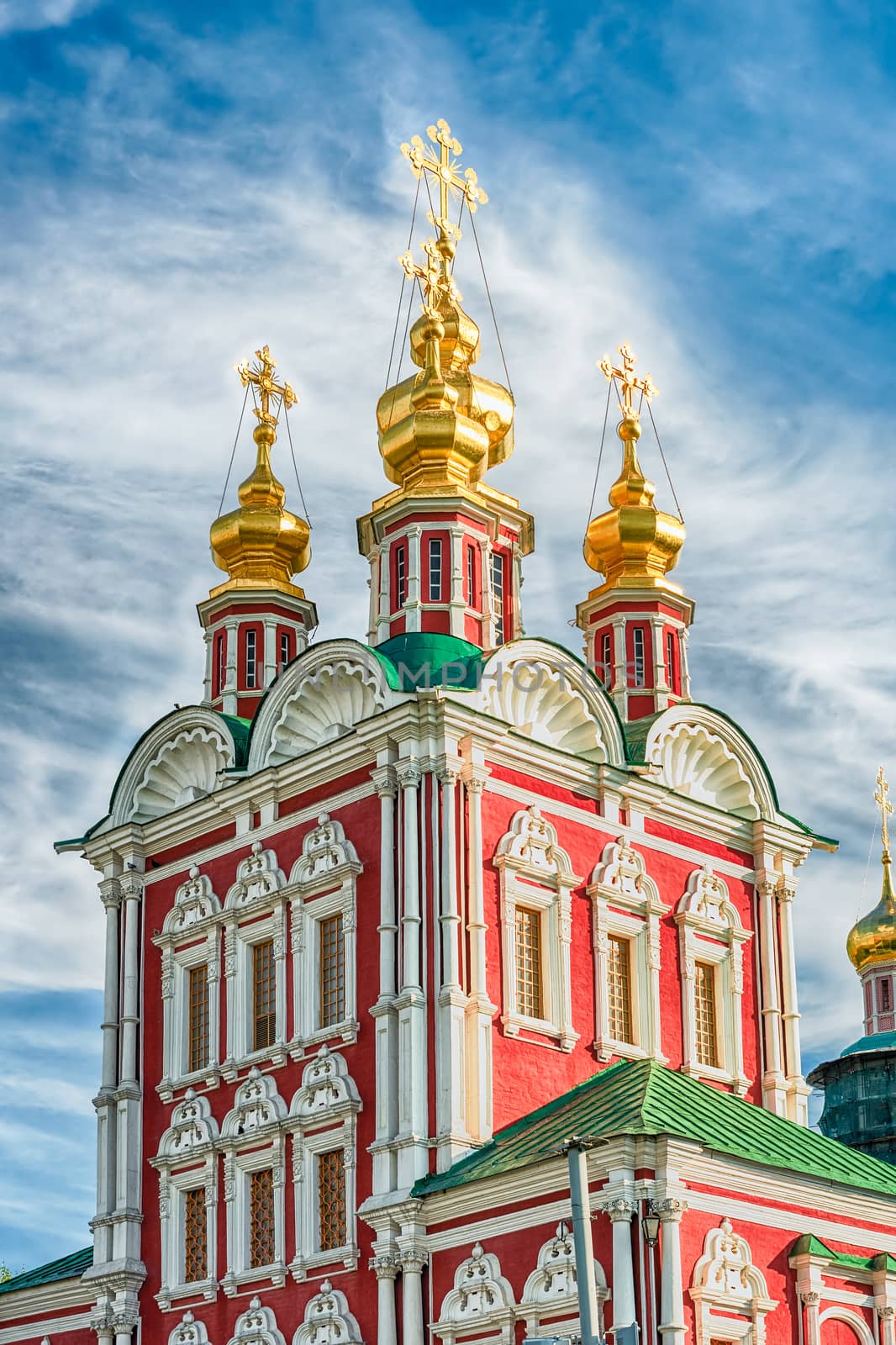 Orthodox church inside Novodevichy convent, iconic landmark in M by marcorubino