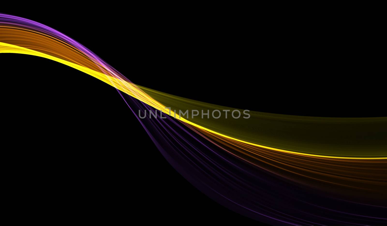 abstract colorful wavy smoke flame over black background. by skrotov