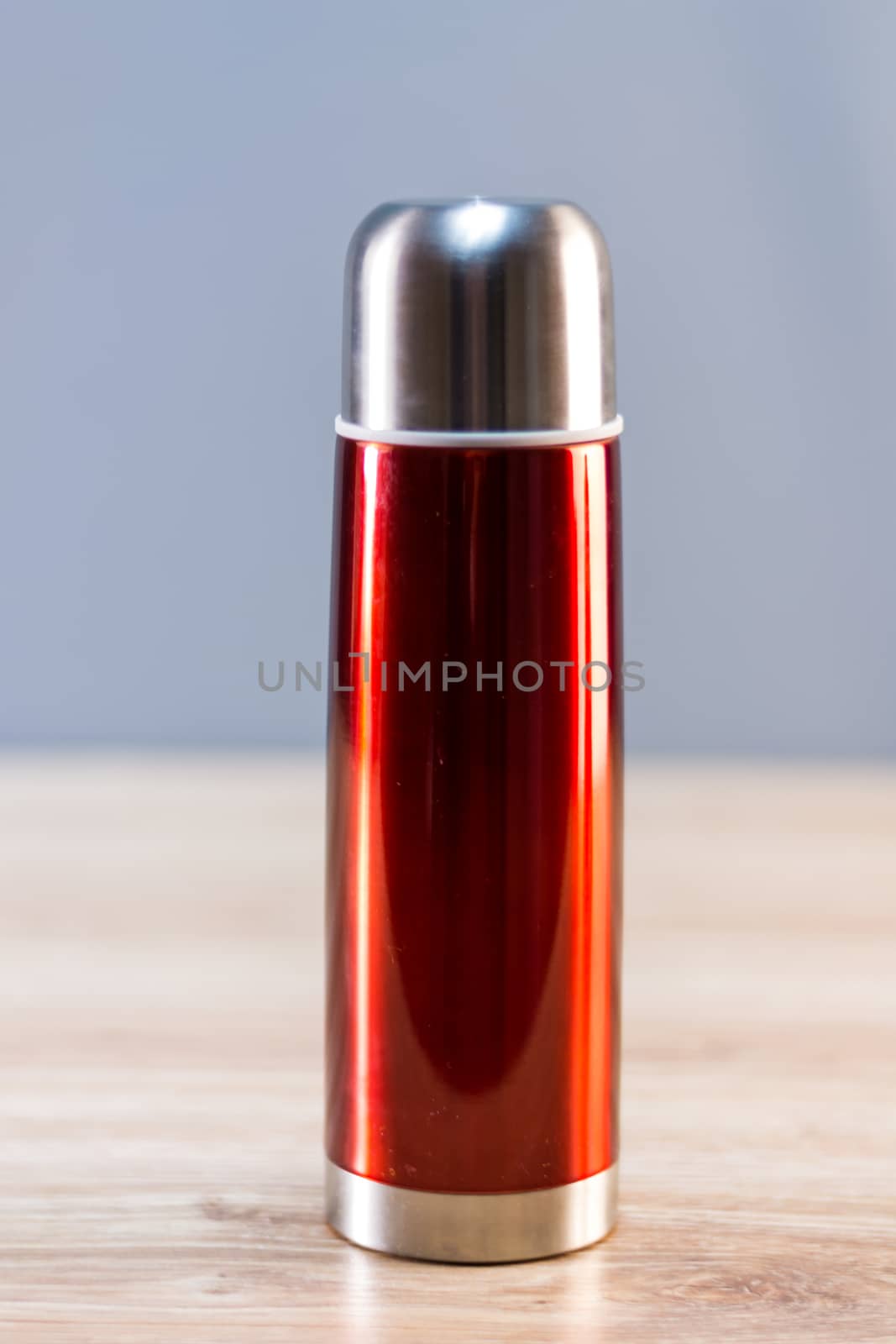Thermo or Thermo flask on a background