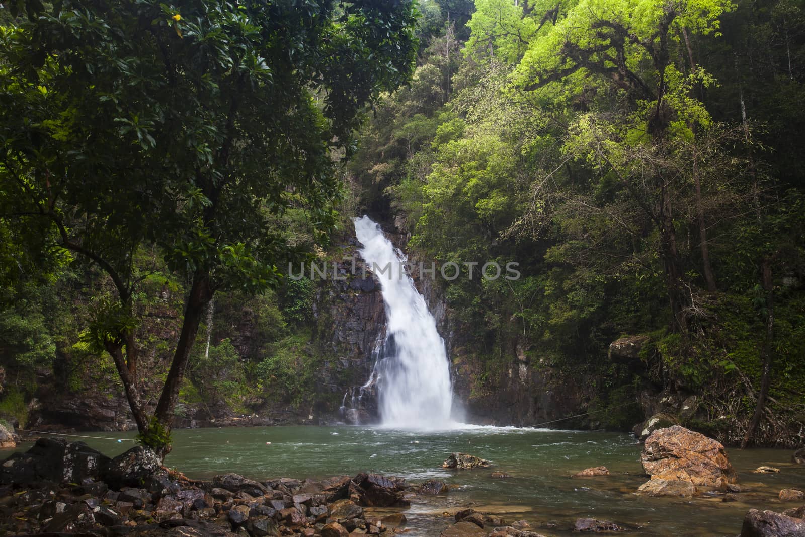 Yong Waterfall National Park is one of the attractions of Nakhon by jee1999