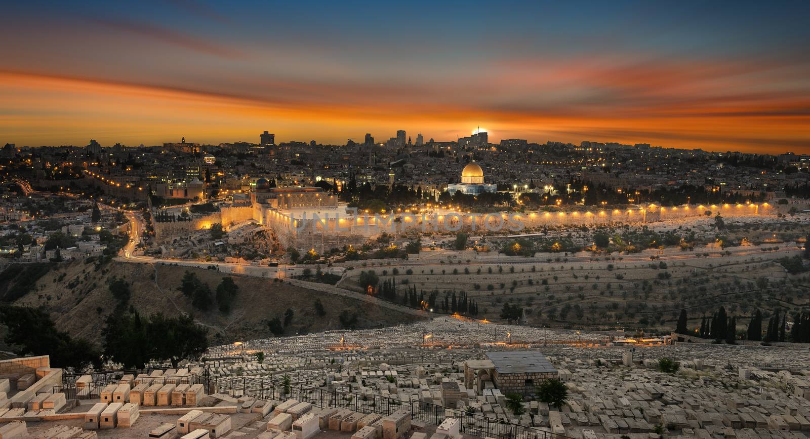 jerusalem city by sunset by ventdusud