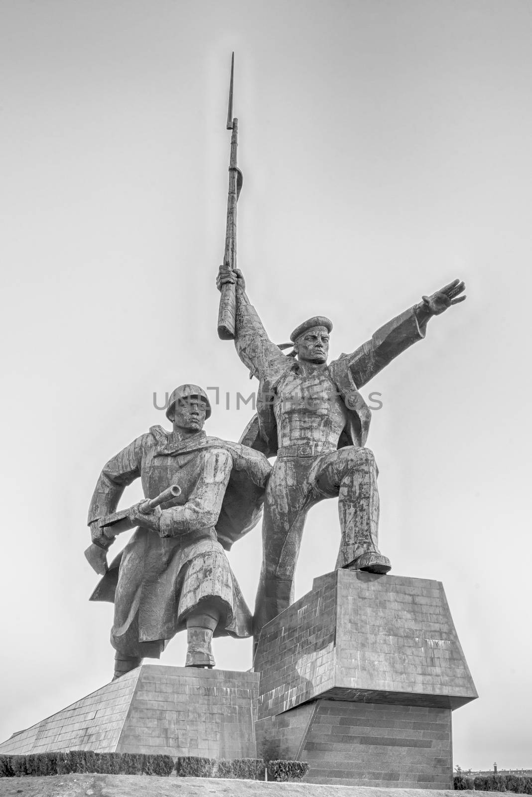 "Soldier and Sailor" Memorial to Heroic Defenders of Sevastopol, iconic landmark in Crimea