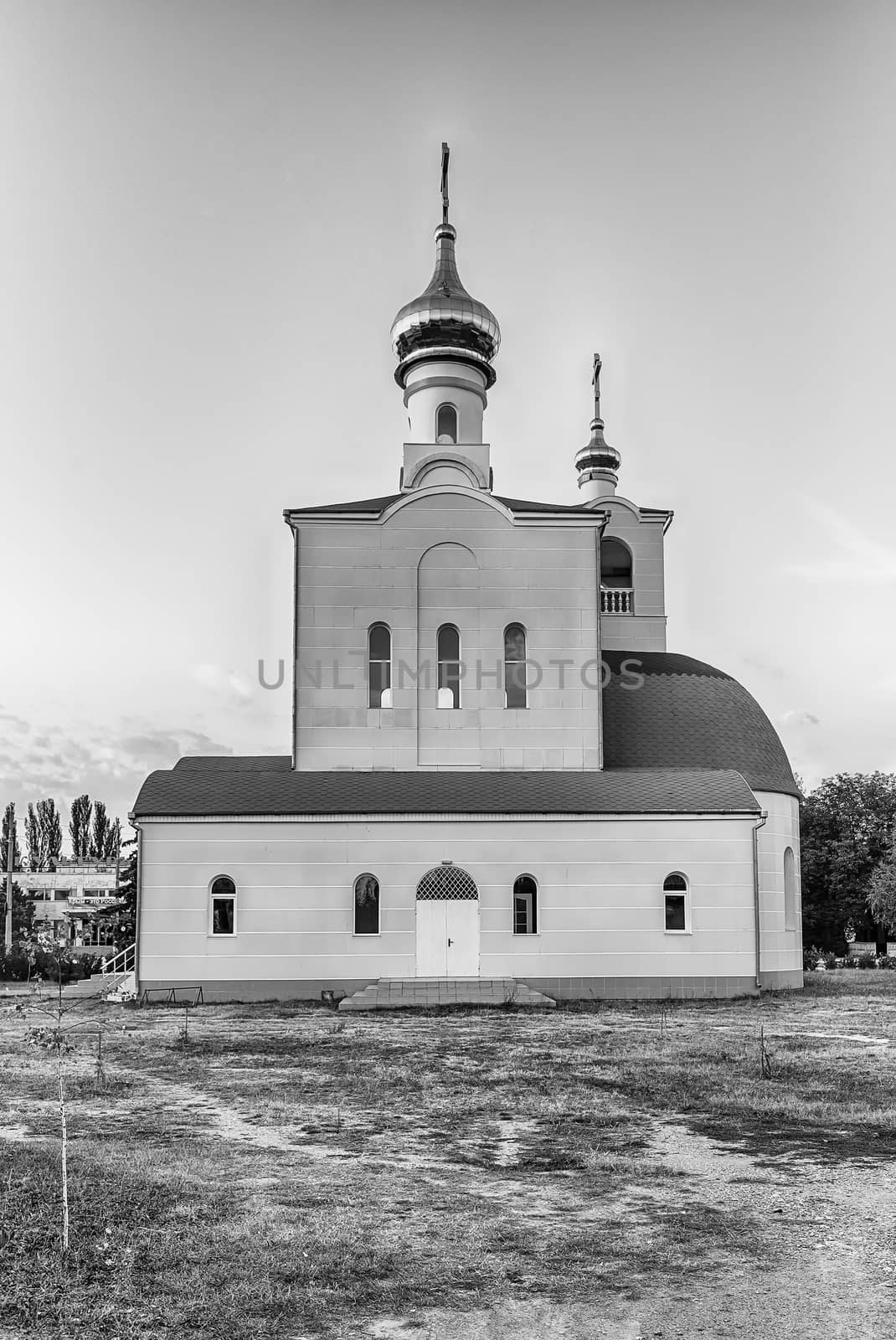 Traditional orthodox church in Frunze, small village in Crimea by marcorubino