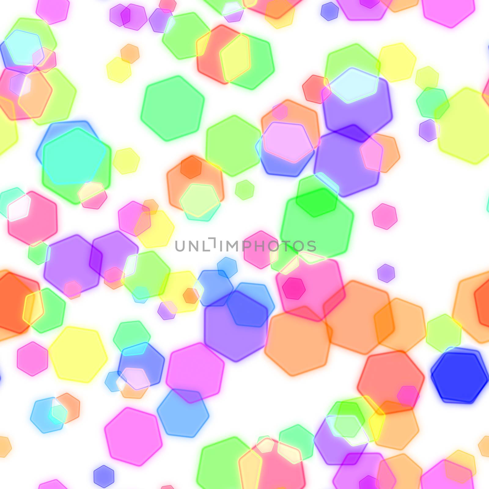 Abstract colorful bokeh design effects seamless illustration pattern.