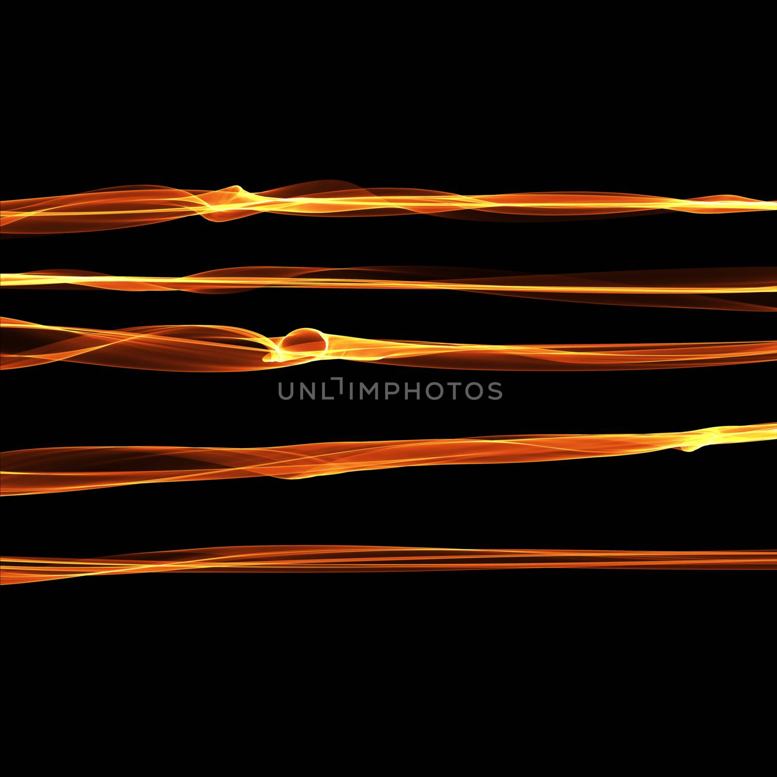 Set of abstract red smoke fire brushes over black background. Wavy elegant collection elements for your design and art.