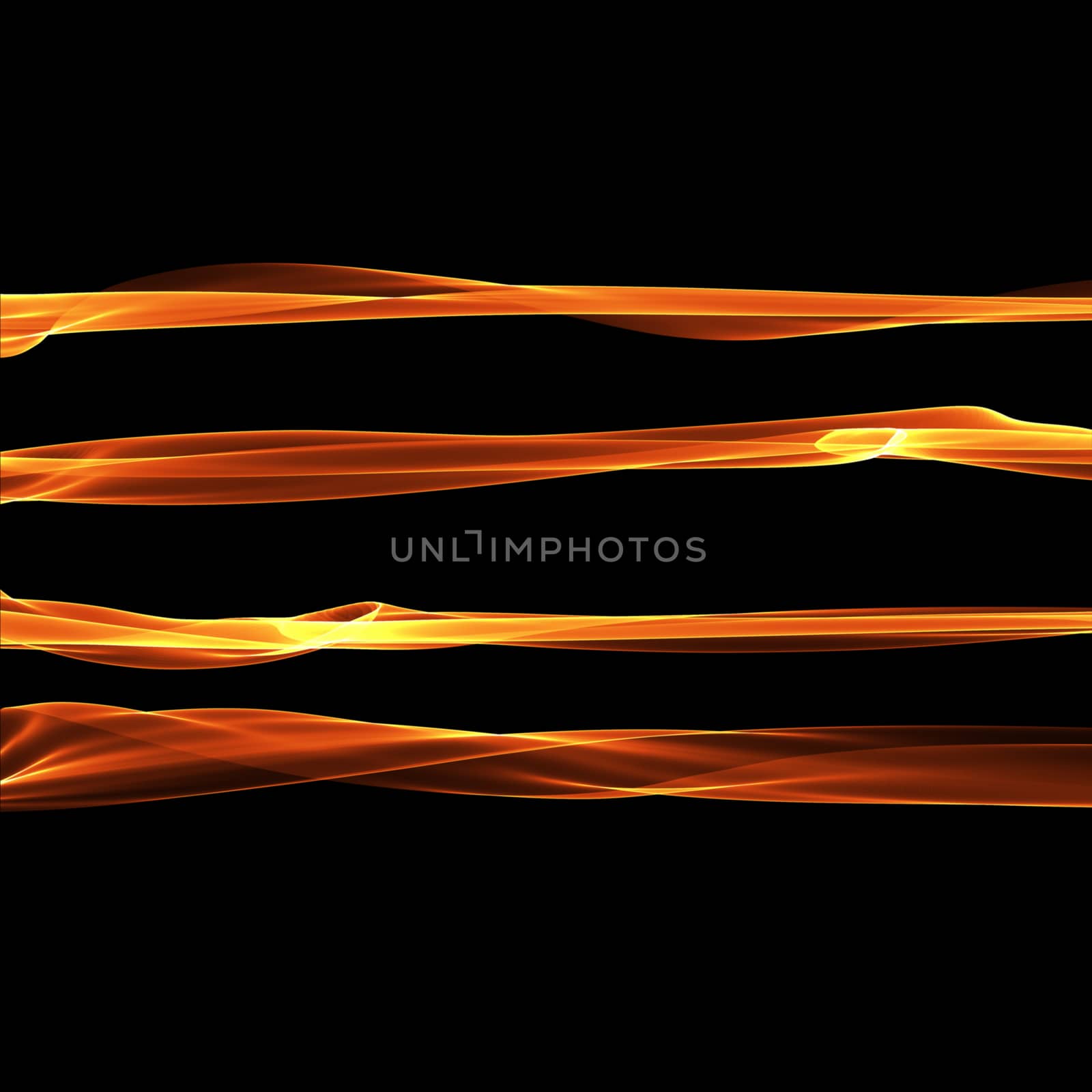 Set of abstract red smoke fire brushes over black background. Wavy elegant collection elements for your design and art.