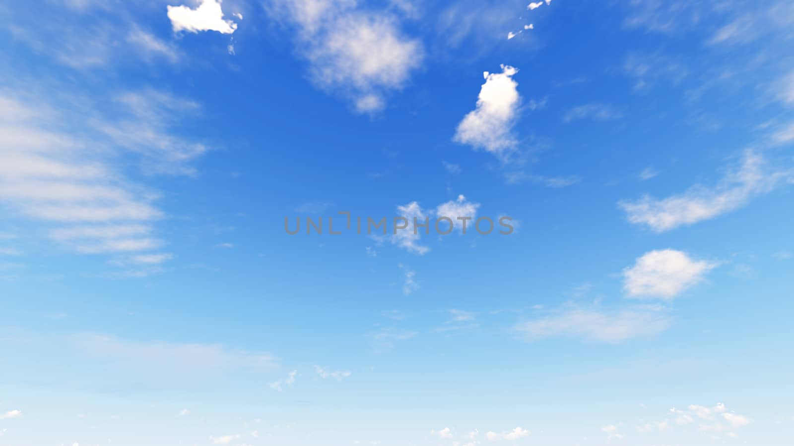 Cloudy blue sky abstract background, blue sky background with tiny clouds, 3d rendering

