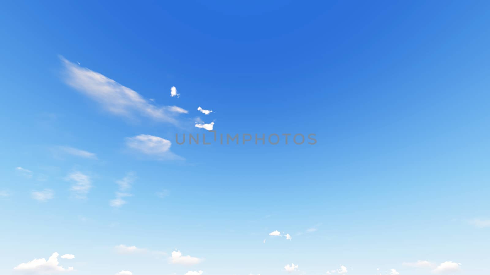 Cloudy blue sky abstract background, blue sky background with tiny clouds, 3d rendering

