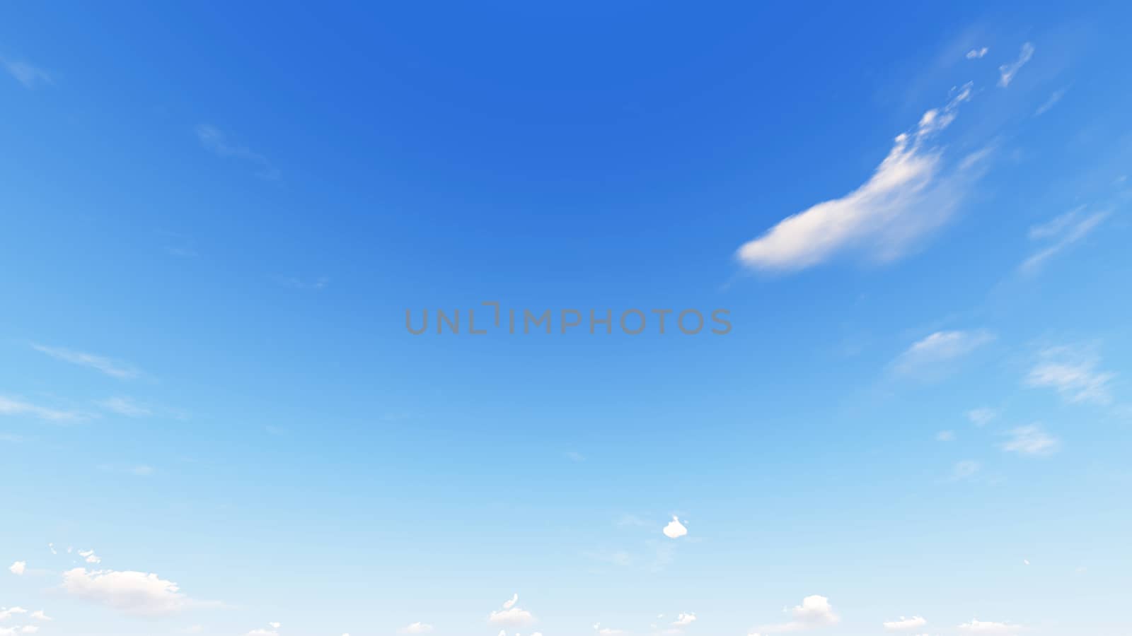 Cloudy blue sky abstract background, blue sky background with tiny clouds, 3d rendering

