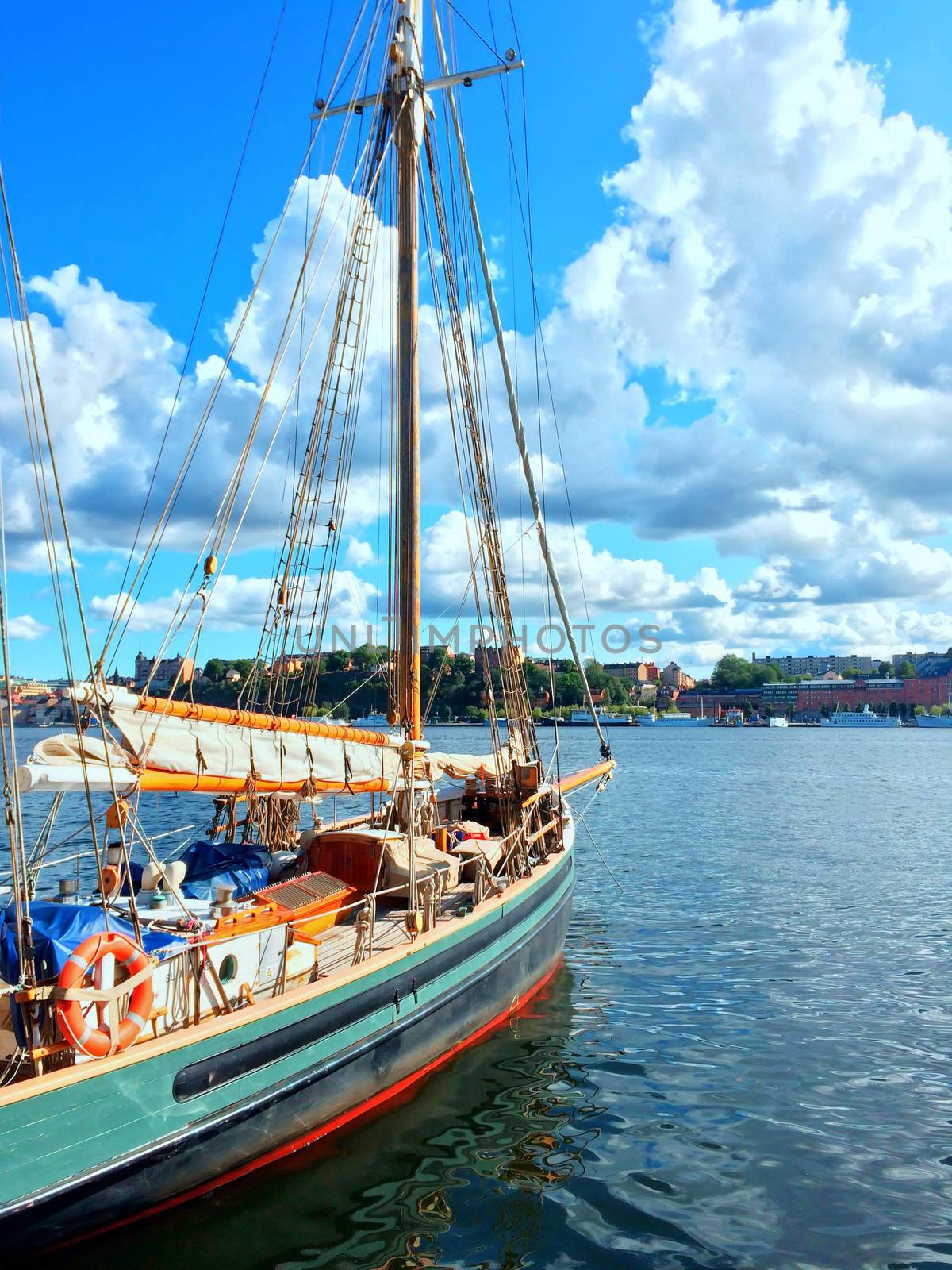 Colorful sailboat on a sunny day by anikasalsera