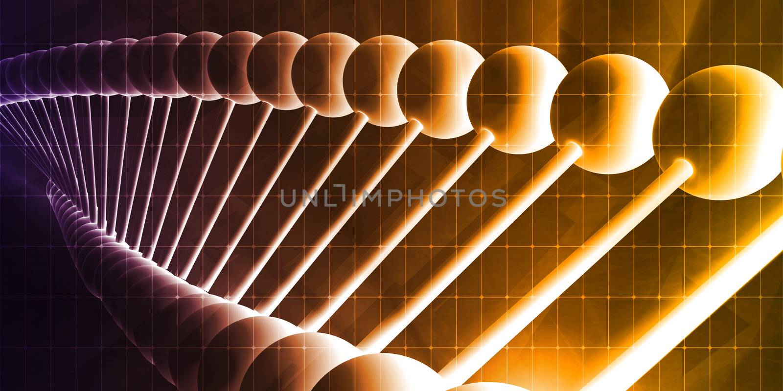 DNA Helix Abstract by kentoh