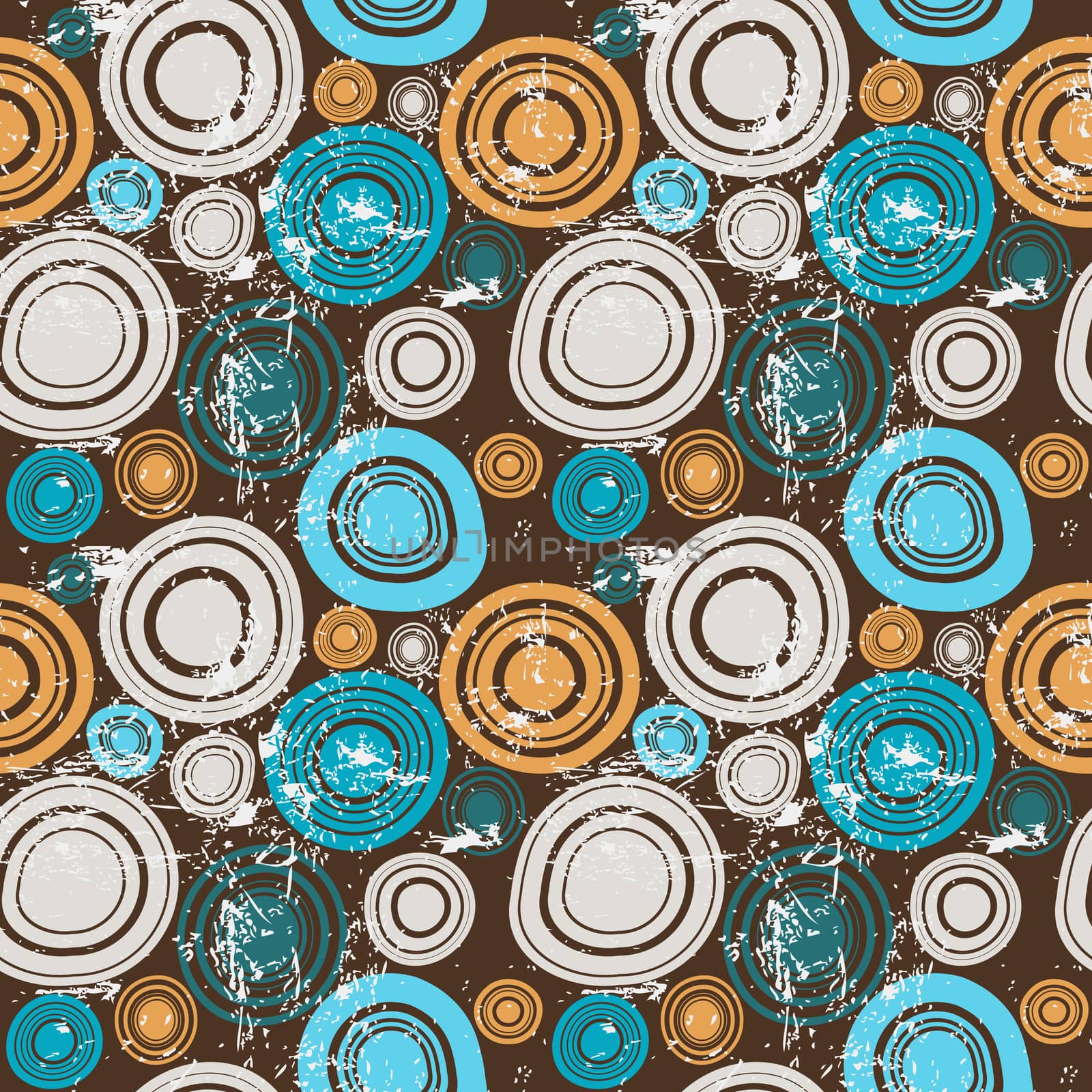 Vintage background with circles by hibrida13