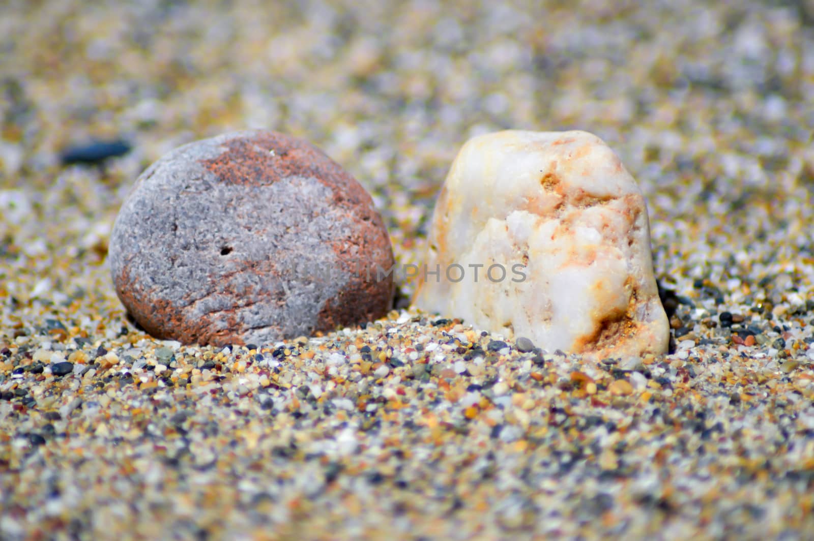 Two pebbles on a background  by Philou1000