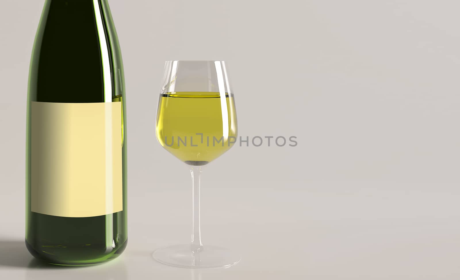 wine bottle and wine glass closeup. by boys1983@mail.ru